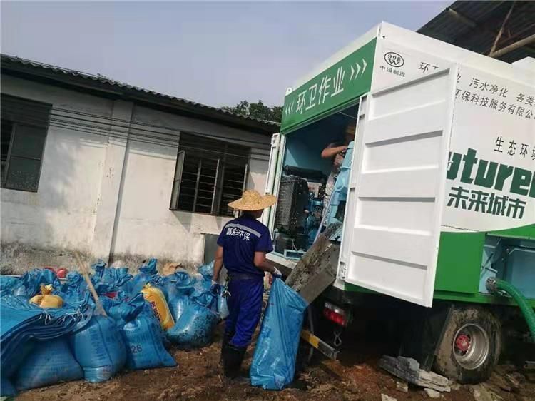 覃塘工业污泥压干处理
